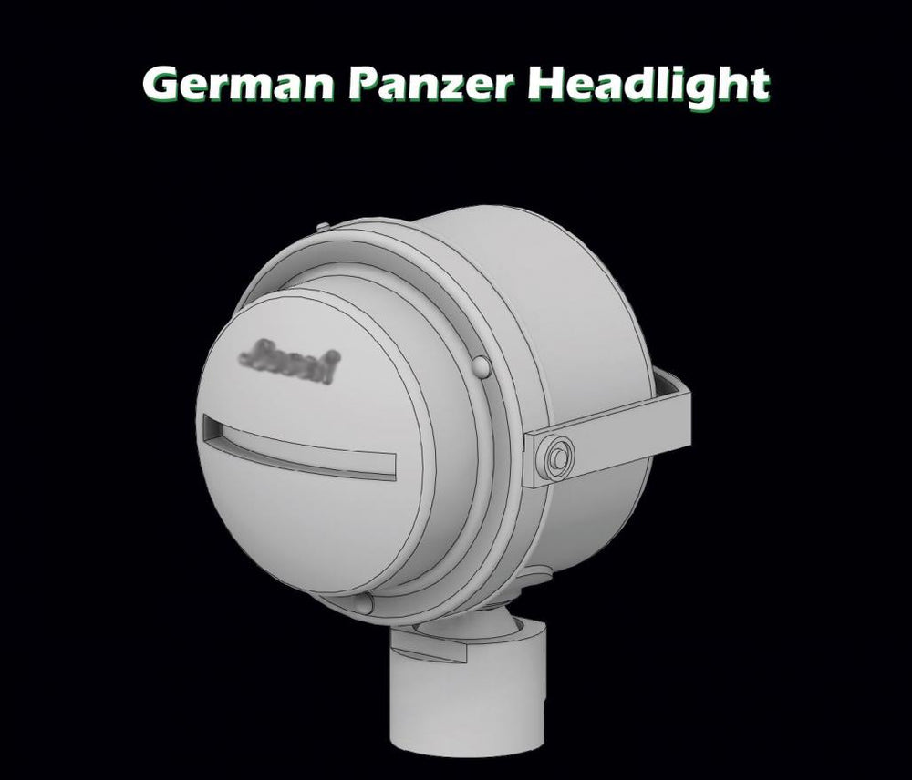 SBS Model SBS3D016 1:35 German Panzer Headlight WWII x 3