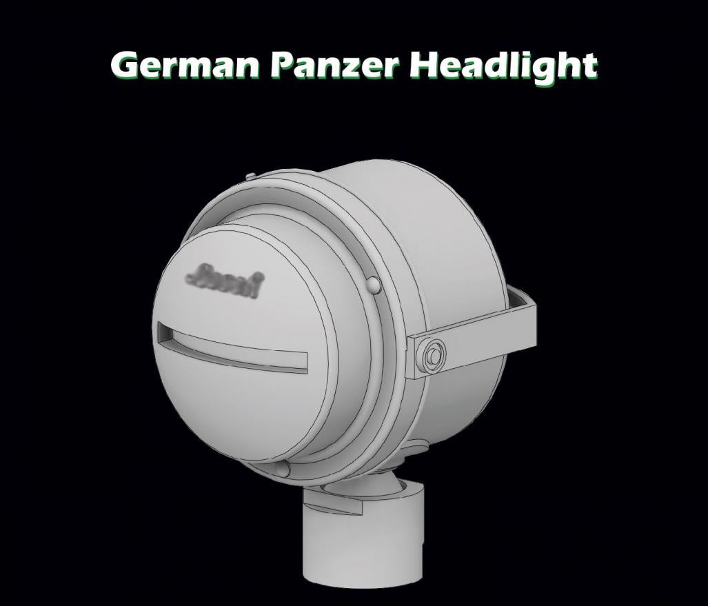 SBS Model SBS3D016 1:35 German Panzer Headlight WWII x 3