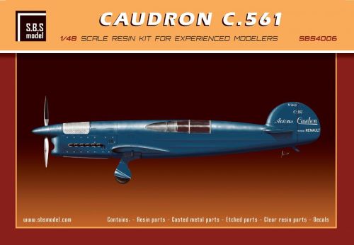SBS Model SBSK4006 1:48 Caudron C.561 Resin+PE+decal