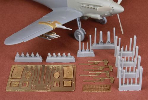 SBS SBS48061 1:48 Hispano HA-1112 Cannon + Rocket Set