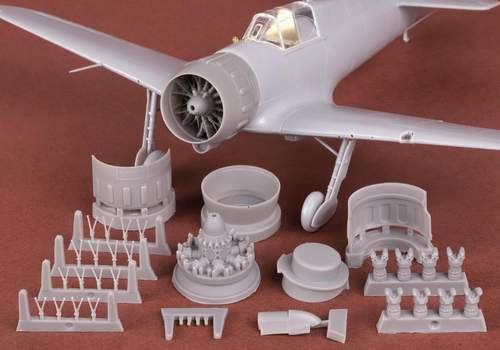 SBS Model SBS48079 1:48 Marcel-Bloch MB.151C.1 & MB.152C.1 engine cowling set