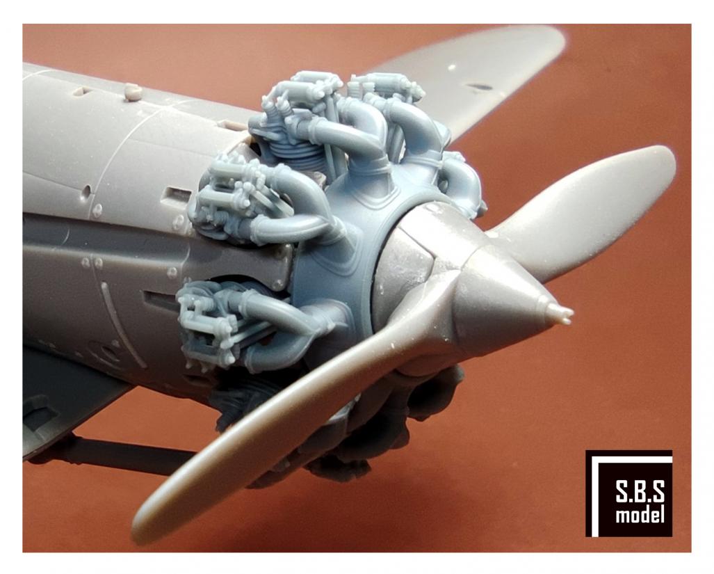 SBS Model SBS48091 1:48 Bristol Bulldog engine upgrade set