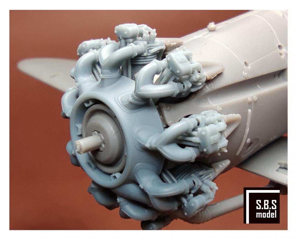 SBS Model SBS48092 1:48 Bristol Bulldog engine upgrade set