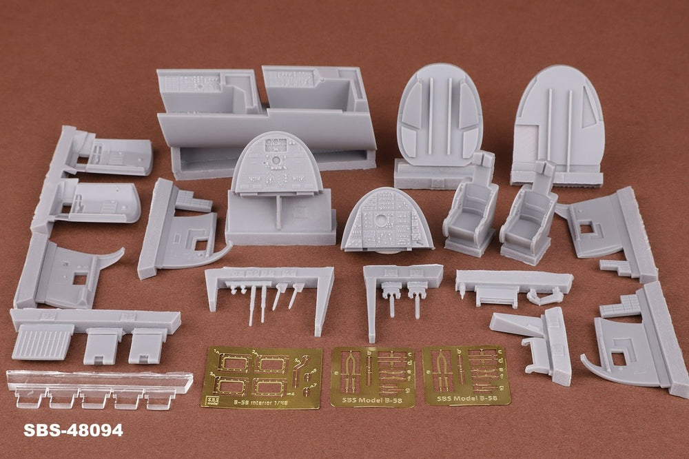 SBS Model SBS48094 1:48 Convair B-58 Hustler Bomber/Navigator & DSO cockpit set