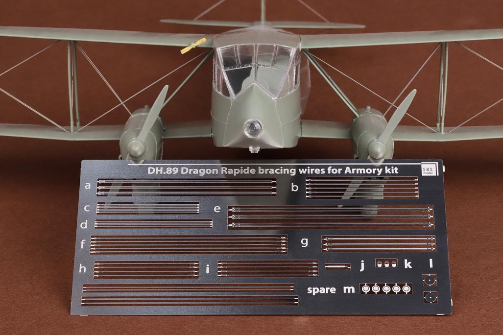 SBS Model SBS48095 1:48 de Havilland Rapide rigging set