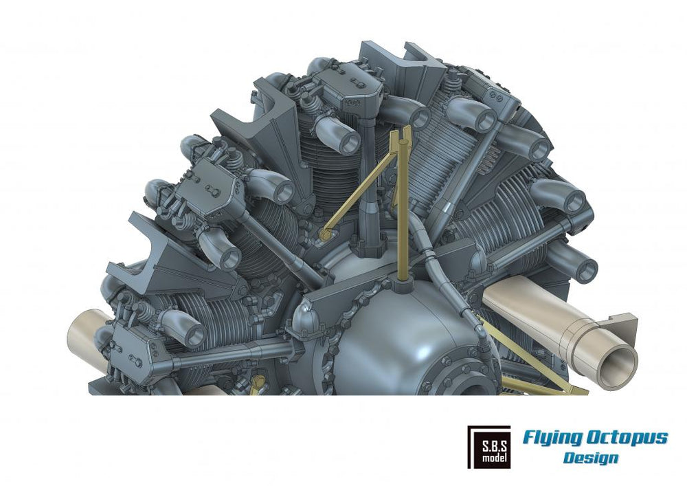 SBS Model SBS48096 1:48 Westland Lysander Mk.I/Mk.III engine & cowling set