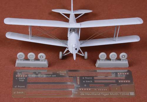 SBS Model SBS72048 1:72 de Havilland Dh.82a Tiger Moth rigging set & wheels