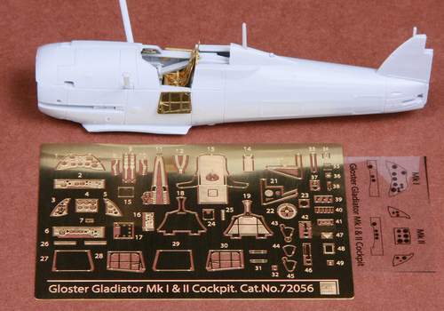 SBS Model SBS72056 1:72 Gloster Gladiator Mk.I/Mk.II cockpit set