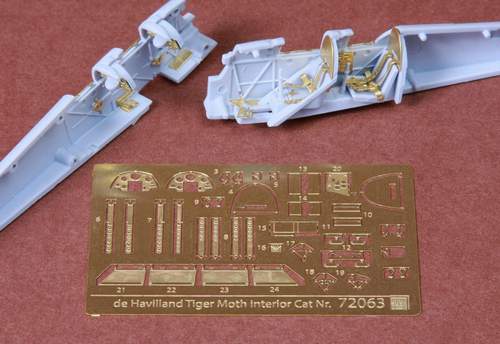 SBS Model SBS72063 1:72 de Havilland DH-82a Tiger Moth cockpit set