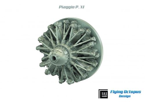 SBS Model SBS72076 1:72 Piaggio P.XI engine x 2