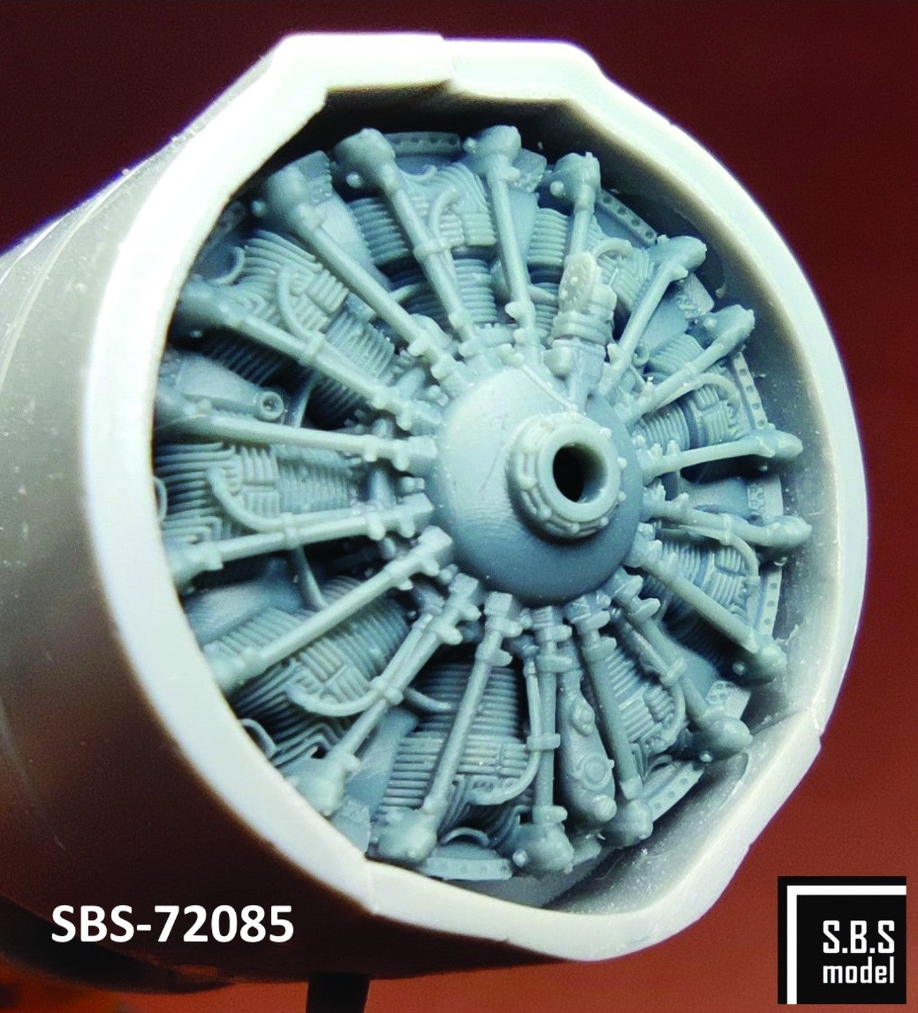 SBS Model SBS72085 1:72 Finnish Brewster B-239 Buffalo engine & exhaust set