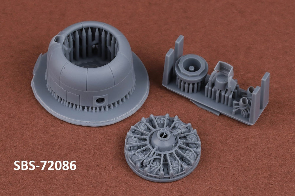 SBS Model SBS72086 1:72 Douglas SBD-2/3 Dauntless engine & cowling set