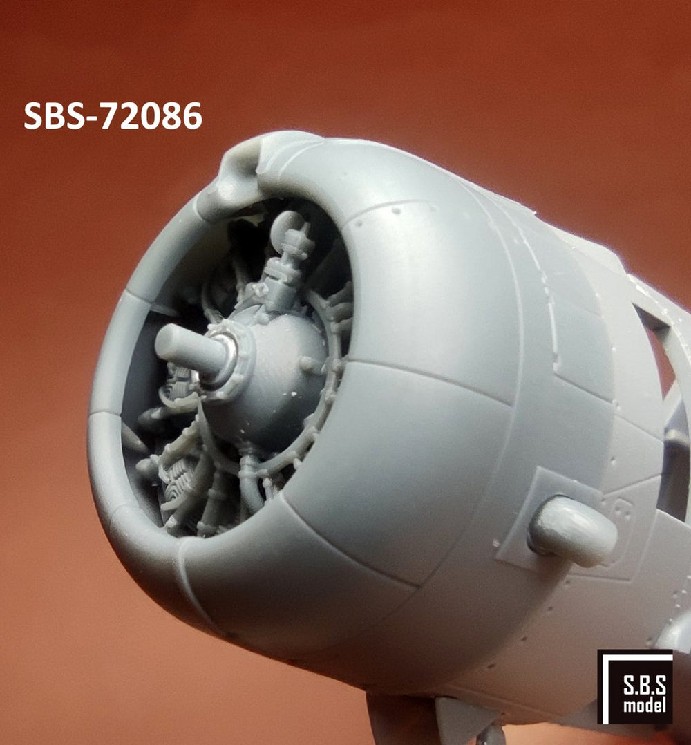 SBS Model SBS72086 1:72 Douglas SBD-2/3 Dauntless engine & cowling set
