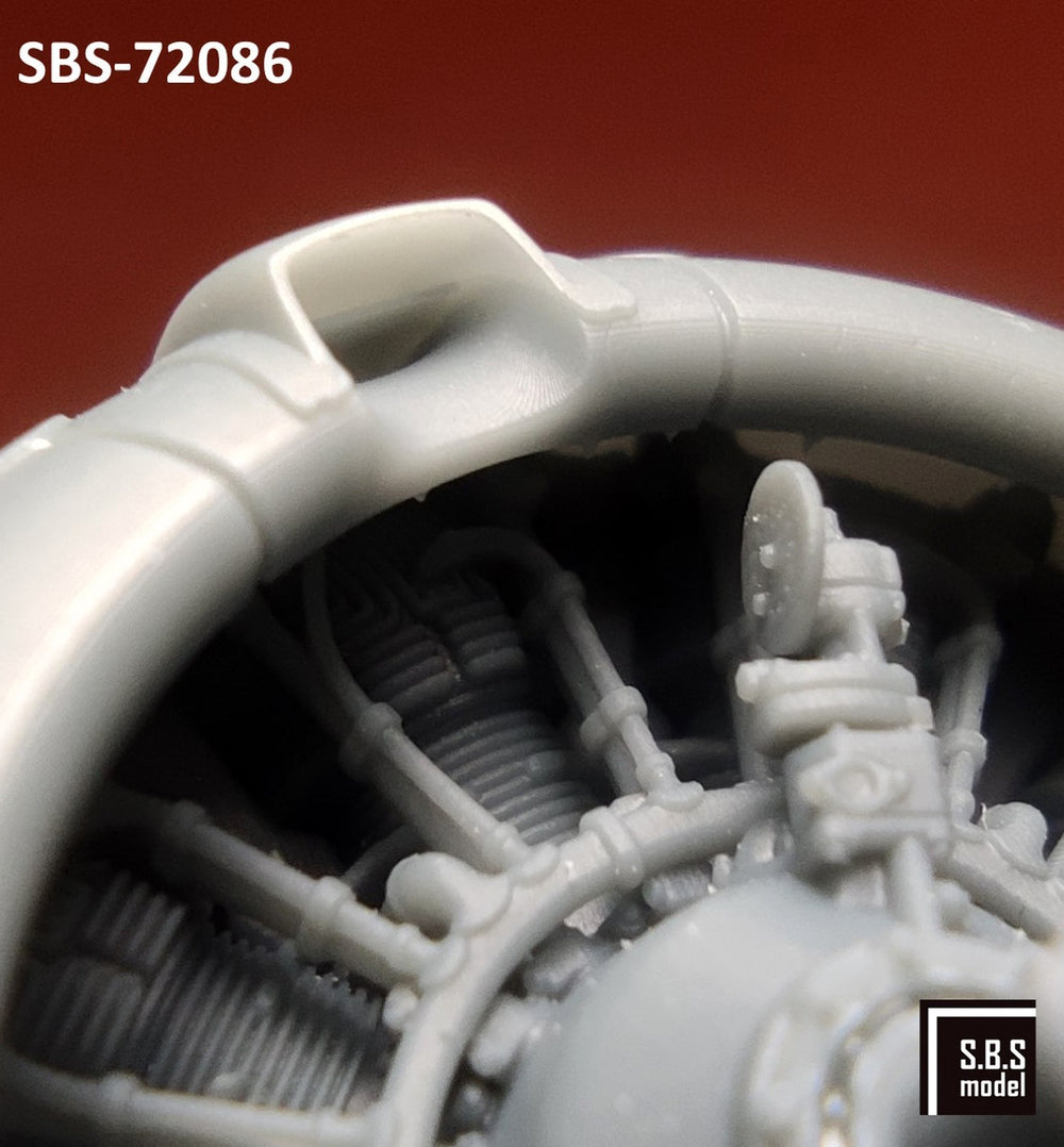 SBS Model SBS72086 1:72 Douglas SBD-2/3 Dauntless engine & cowling set