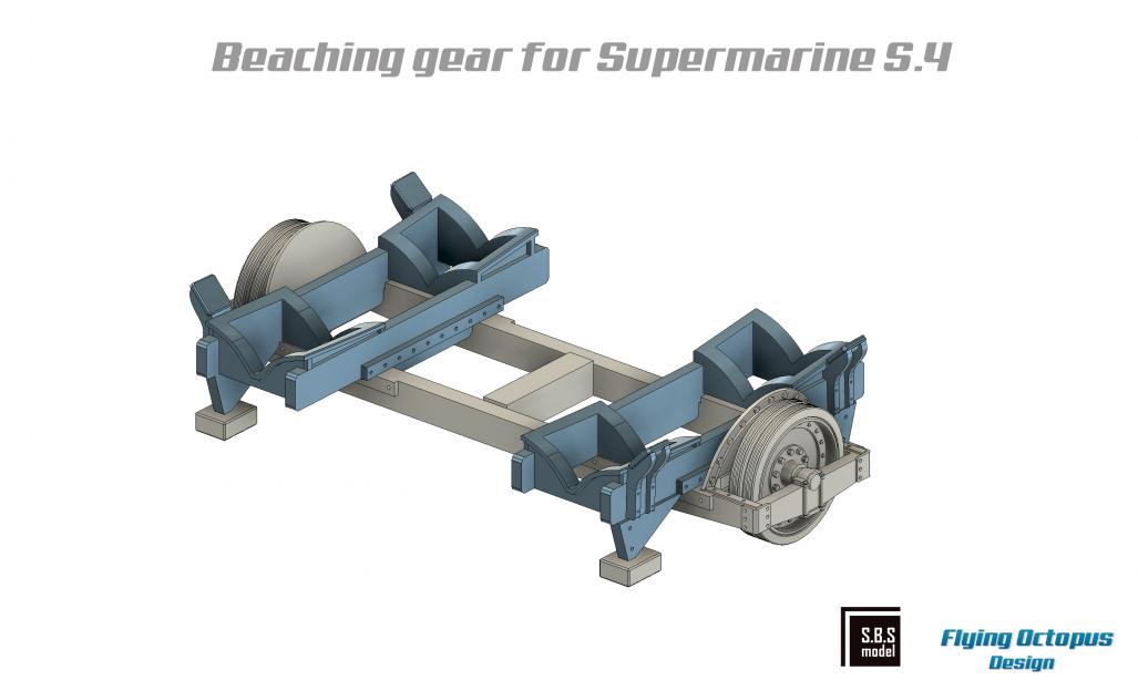 SBS Model SBS72088 1:72 Supermarine S.4 beaching gear
