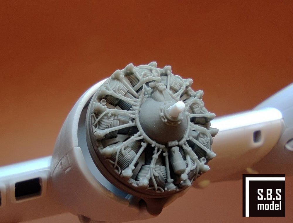 SBS Model SBS72090 1:72 Boeing B-17G/Mk.III Flying Fortress engine set