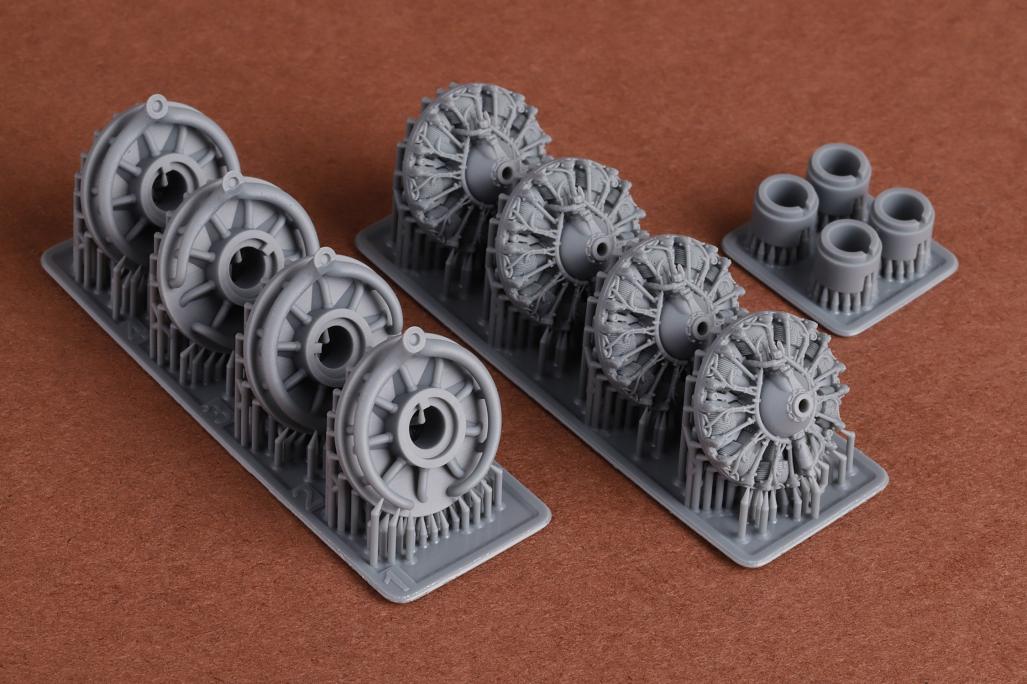 SBS Model SBS72090 1:72 Boeing B-17G/Mk.III Flying Fortress engine set