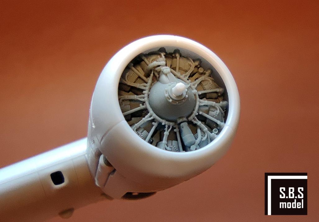 SBS Model SBS72090 1:72 Boeing B-17G/Mk.III Flying Fortress engine set
