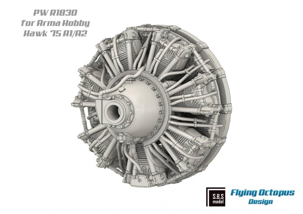 SBS Model SBS72092 1:72 Curtiss H-75 A1/A2 Hawk engine set