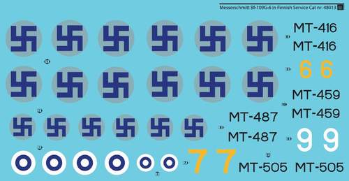 SBS Model SBSD4813D 1:48 Messerschmitt Bf-109G-6 Finnish Service WWII