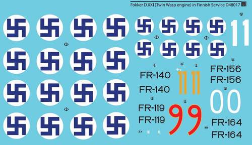 SBS Model SBSD4817D 1:48 Fokker D.XXI.