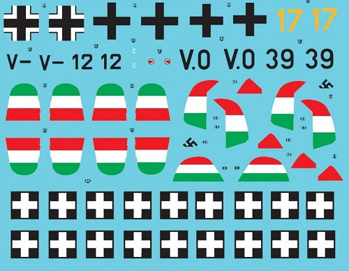SBS Model SBSD4824D 1:48 Messerschmitt Bf-109F-4 Hungarian Air Force WWII VOL.I