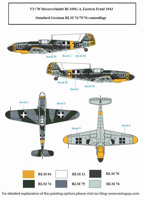 SBS Model SBSD7227D 1:72 Messerschmitt Bf-109G-2, Bf-109G-4 in Hungarian Service