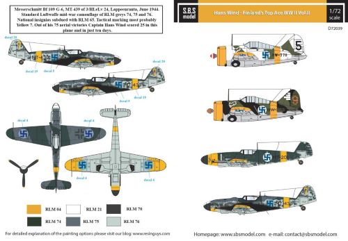 SBS Model SBSD7239D 1:72 Hans Wind