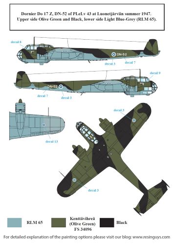 SBS Model SBSD7241D 1:72 Finnish Bombers