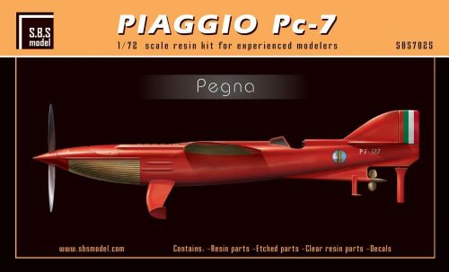 SBS Model SBSK7025 1:72 Piaggio PC-7 full resin kit