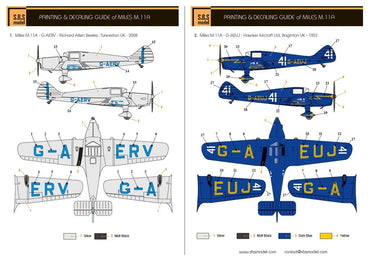 SBS Model SBSK7033 1:72 Miles M.11A Whitney Straight 'Civilian' G-AERV