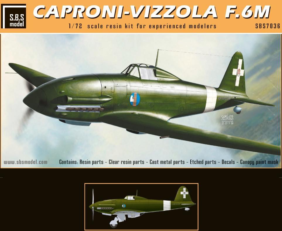 SBS Model SBSK7036 1:72 Caproni-Vizzola F.6M Material:resin/metal/mask