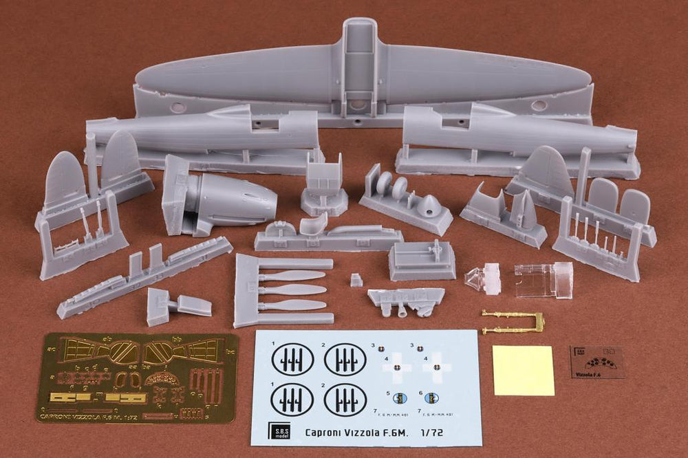 SBS Model SBSK7036 1:72 Caproni-Vizzola F.6M Material:resin/metal/mask