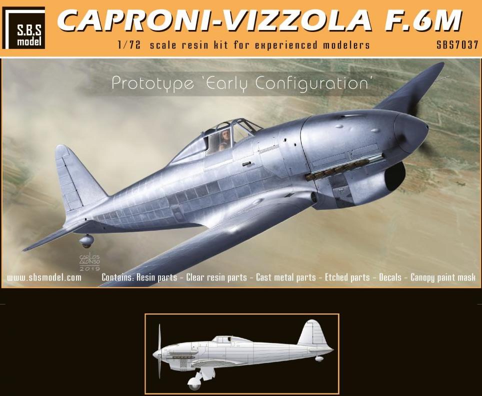 SBS Model SBSK7037 1:72 Caproni-Vizzola F.6M Prototype Early
