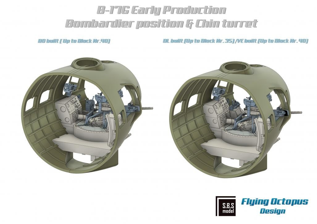 SBS Model SBSRF4802 1:48 Boeing B-17G Flying Fortress Super Detail Set