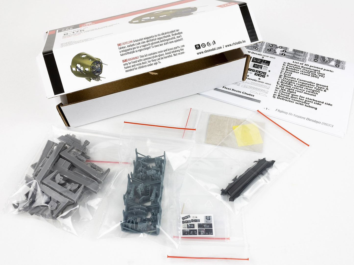 SBS Model SBSRF4802 1:48 Boeing B-17G Flying Fortress Super Detail Set