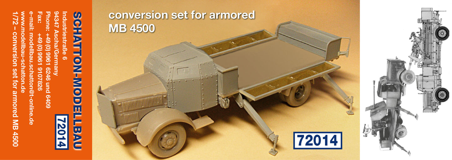 Schatton SCH72014 1:72 Mercedes 4500 Armoured Cabin Conv.
