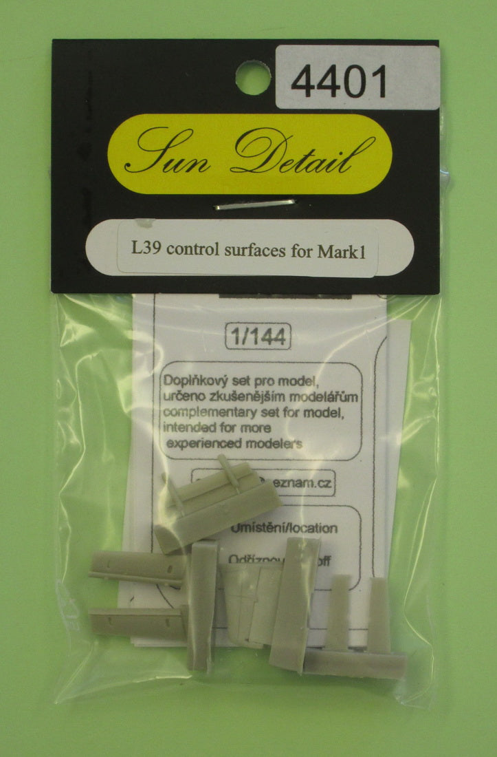 Sun Details SD-R4401 1:144 Aero L-39 control surfaces