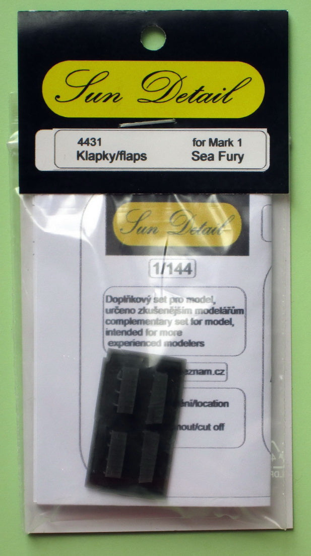 Sun Details SD-R4431 1:144 Hawker Sea Fury flaps