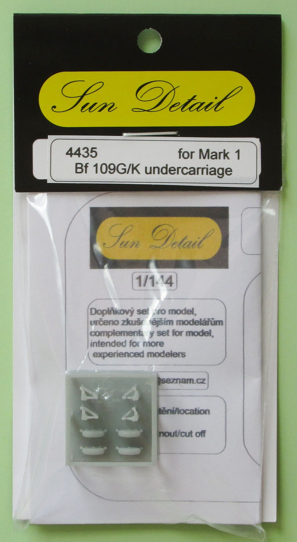 Sun Details SD-R4435 1:144 Messerschmitt Bf-109G/K undercarriage