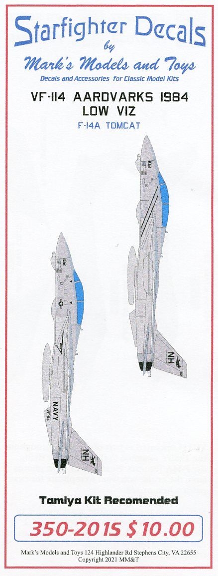 Starfighter SFD350201 1:350 VF-114 Low Viz USS Enterprise