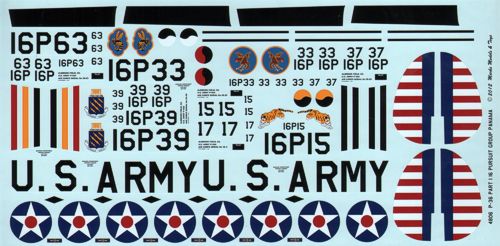 Starfighter Decals SFD48006 1:48 16th Pursuit Group Curtiss P-36 Hawks