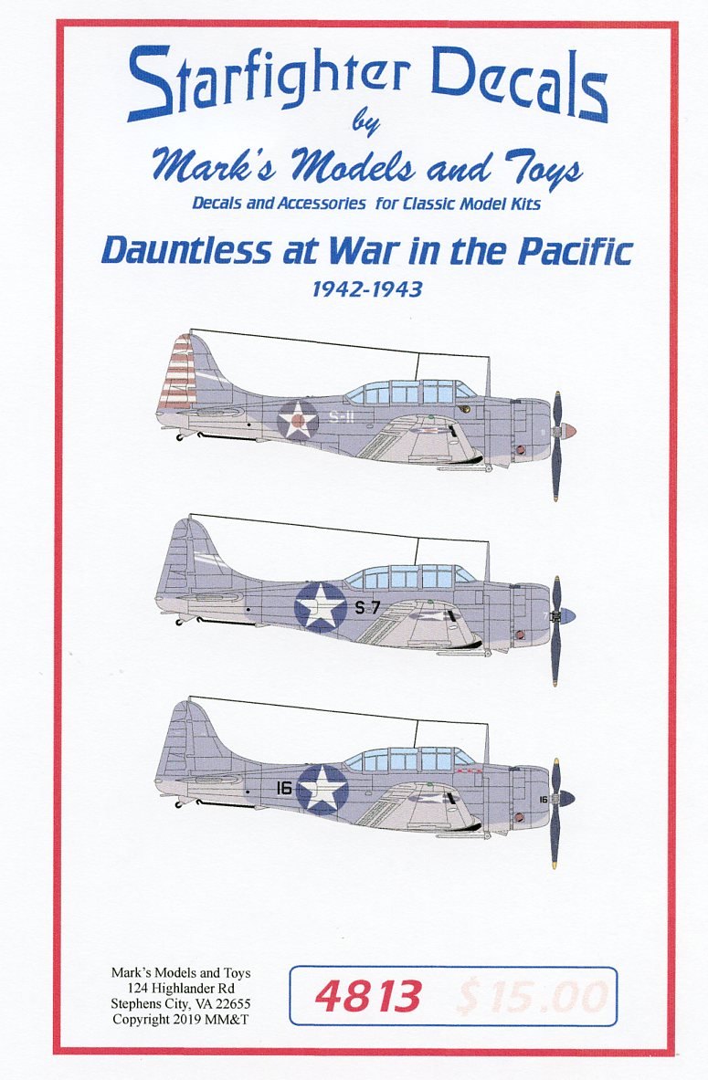Starfighter SFD48013 Douglas SBD-3 Dauntless Pacific 1:48