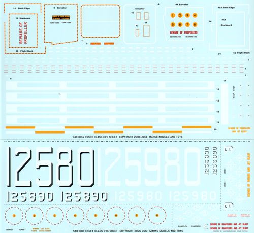 Starfighter Decals SFD540100 1:530 USS Hornet