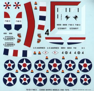 Starfighter Decals SFD72131 1:72 Boeing F4B-3 Conversion