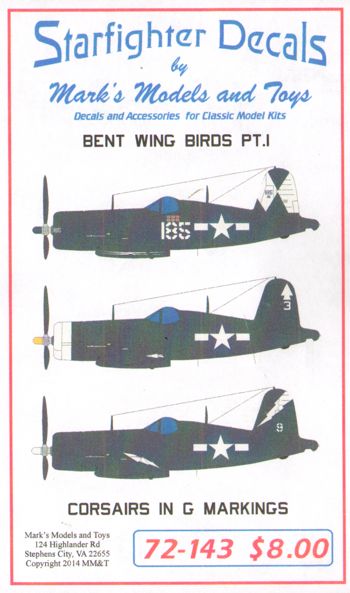 Starfighter Decals SFD72143 1:72 Bent Wing Birds Pt