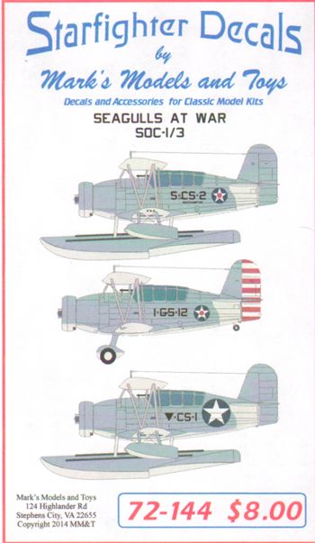 Starfighter Decals SFD72144 1:72 SOC Seagulls at War