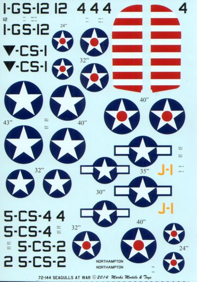 Starfighter Decals SFD72144 1:72 SOC Seagulls at War