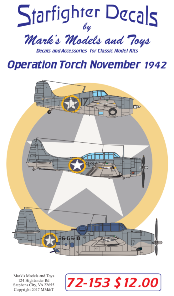 Starfighter Decals SFD72153 1:72 Operation Torch 1942