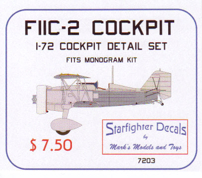Starfighter Decals SFDR7203 1:72 Curtiss F11C-2/Curtiss BF2C Upgrade Set